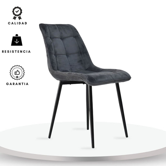 Silla Ting Tapizada Gris
