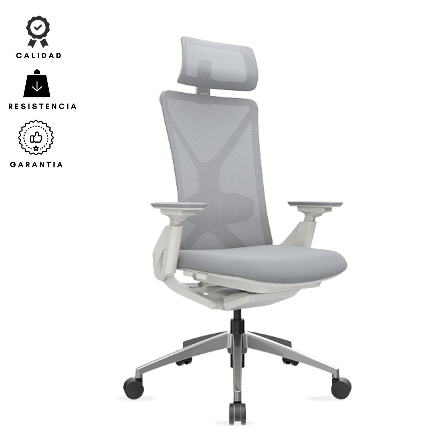 Silla De Oficina Lex Presidente Gris