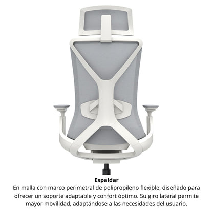 Silla De Oficina Lex Presidente Gris
