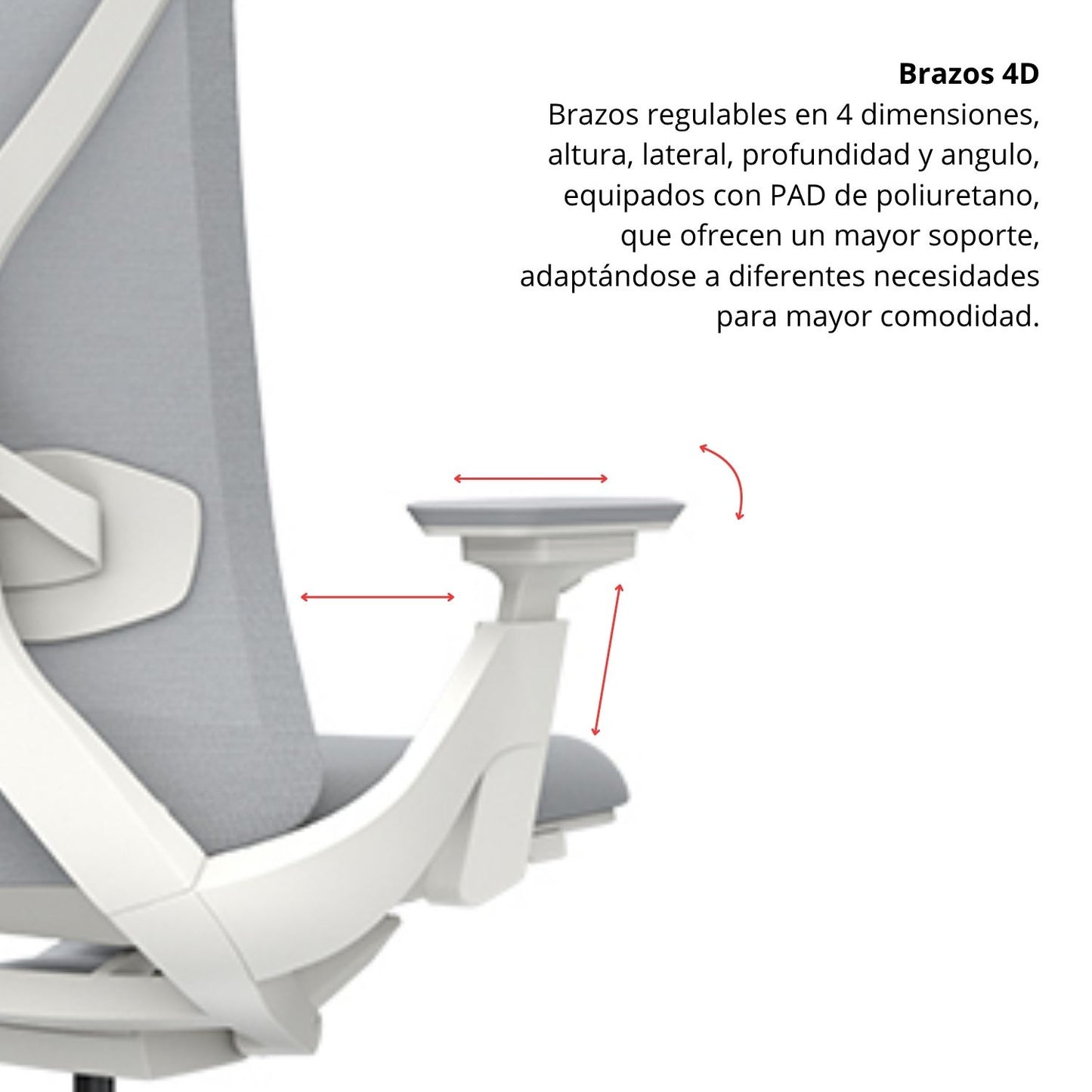 Silla De Oficina Lex Presidente Gris