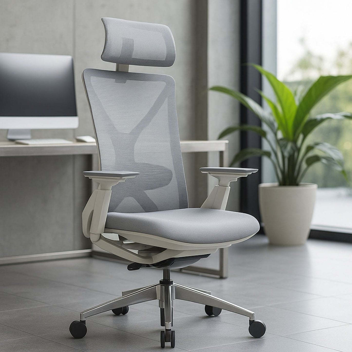 Silla De Oficina Lex Presidente Gris