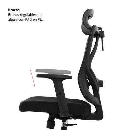 Silla de Oficina Presidente Unko Negra