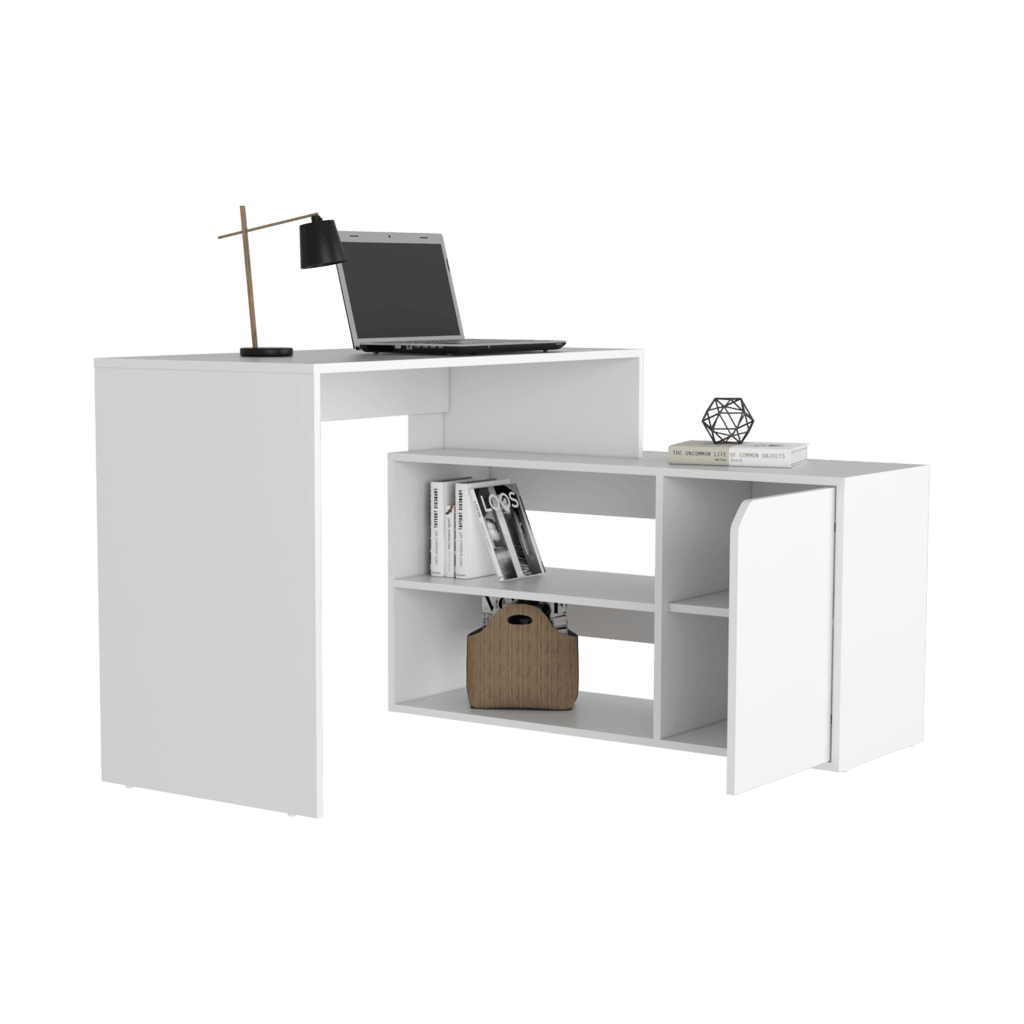 Escritorio En L Oriela Blanco