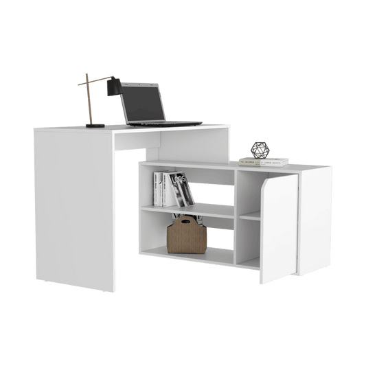 Escritorio En L Oriela Blanco