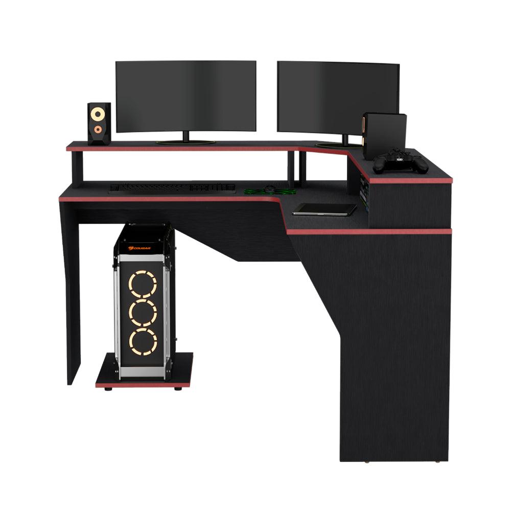Escritorio Gamer Guma (1C) Wengue+Canto