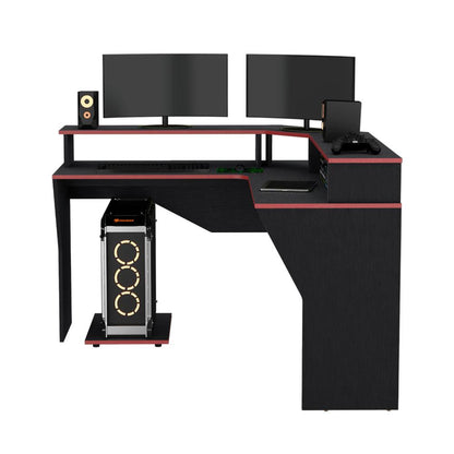 Escritorio Gamer Guma (1C) Wengue+Canto