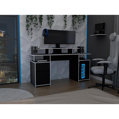 Escritorio Gamer Plukar Wengue Blanco