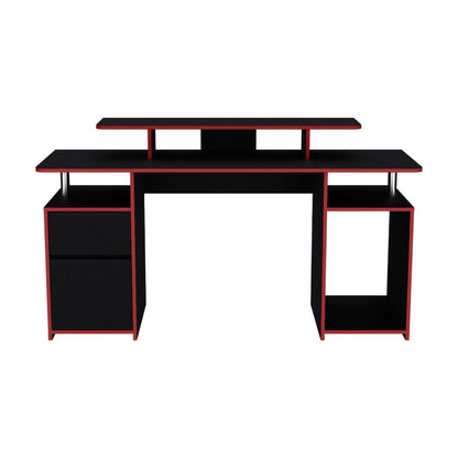 Escritorio Gamer Plukar Wengue Rojo