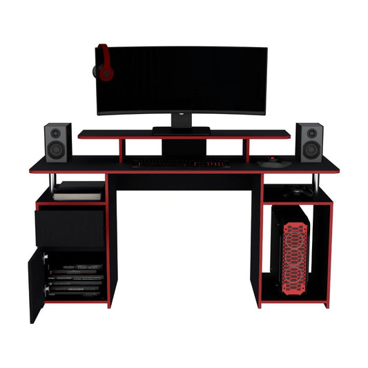 Escritorio Gamer Plukar Wengue Rojo
