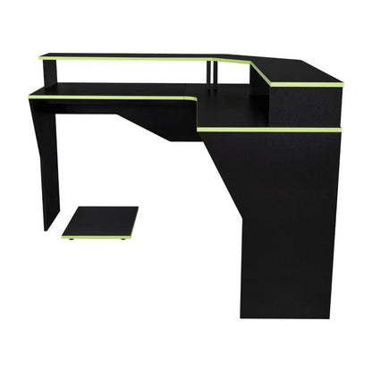 Escritorio Gamer Sivela Wengue Y Verde