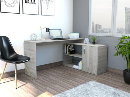 Escritorio En L Zenari Humo