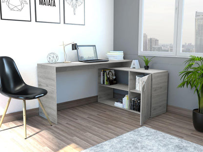 Escritorio En L Zenari Humo