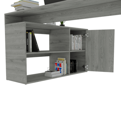 Escritorio En L Zenari Humo