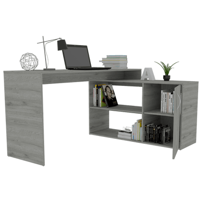 Escritorio En L Zenari Humo