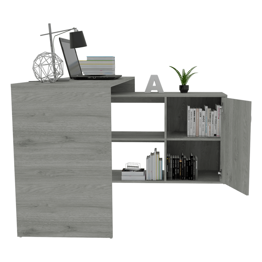 Escritorio En L Zenari Humo