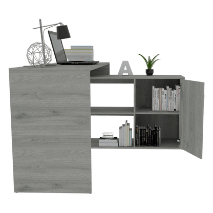 Escritorio En L Zenari Humo