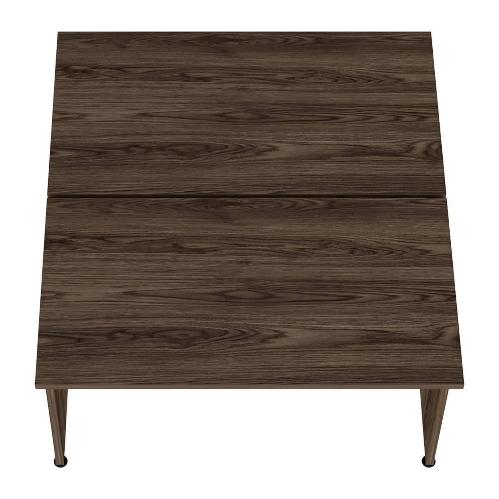 Mesa Escritorio Gustog Doble Home Office M 120 X131 Wengue
