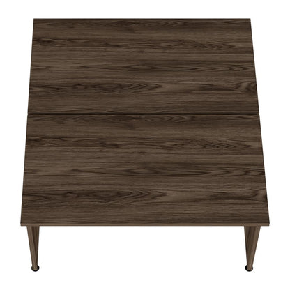 Mesa Escritorio Gustog Doble Home Office M 120 X131 Wengue