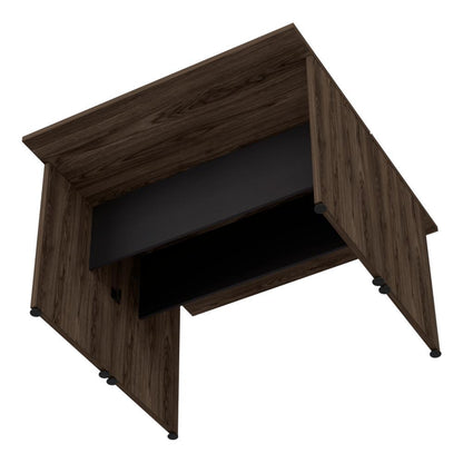 Mesa Escritorio Gustog Doble Home Office M 120 X131 Wengue