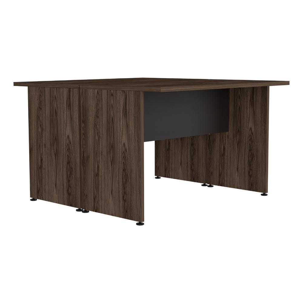 Mesa Escritorio Gustog Doble Home Office M 120 X131 Wengue