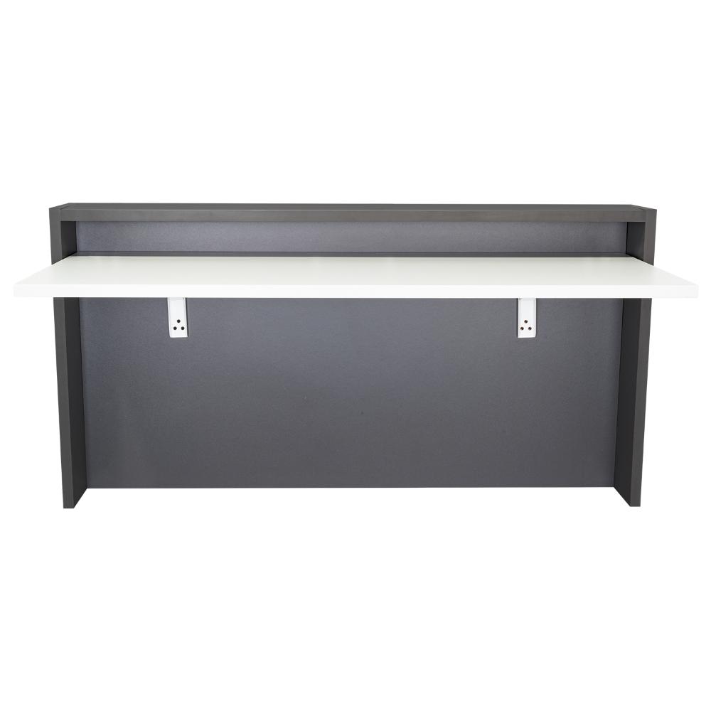 Escritorio The Wall  Plomo Y Blanco