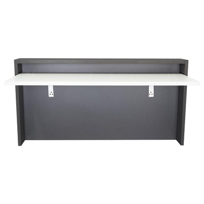 Escritorio The Wall  Plomo Y Blanco