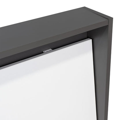 Escritorio The Wall  Plomo Y Blanco