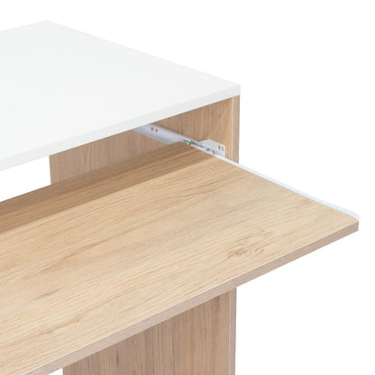 Escritorio Atlanter Rovere Y Blanco