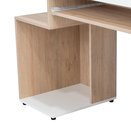 Escritorio Atlanter Rovere Y Blanco