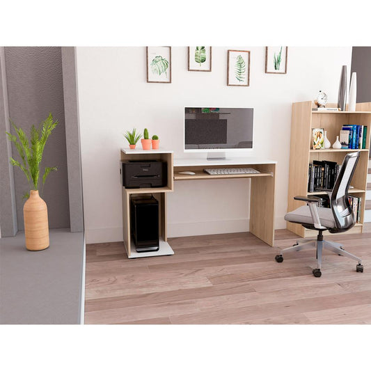 Escritorio Atlanter Rovere Y Blanco