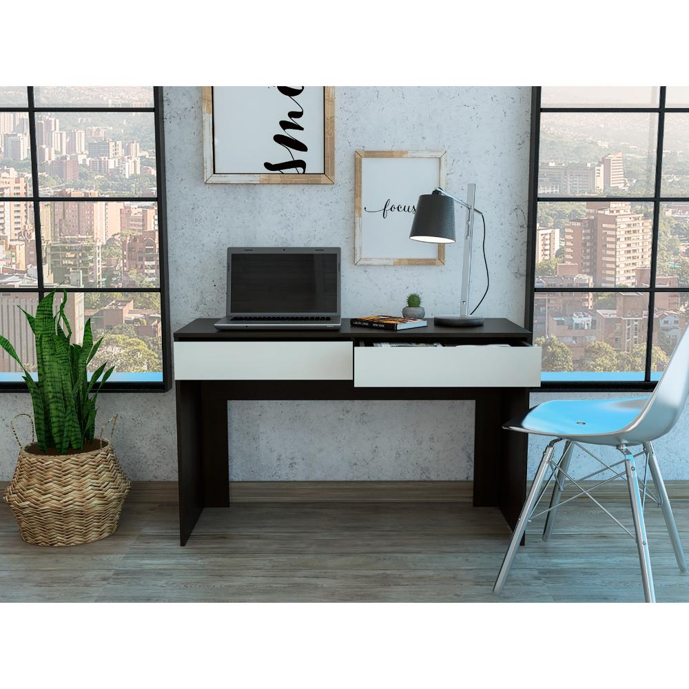 Escritorio Enava Wengue Y Blanco
