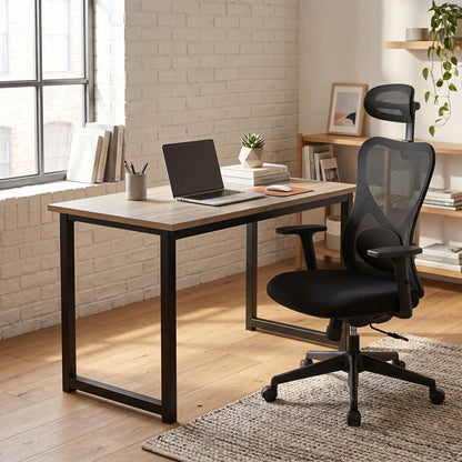 Combo Escritorio Industry + Silla de Oficina Burgo Presidente