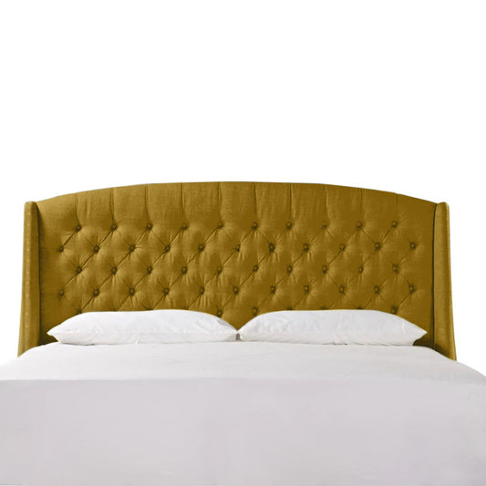 Espaldar de Cama King Italia  mostaza