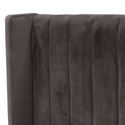 Base Cama con Espaldar + Colchon + Puff Baul Sencillo Julieta  cafe