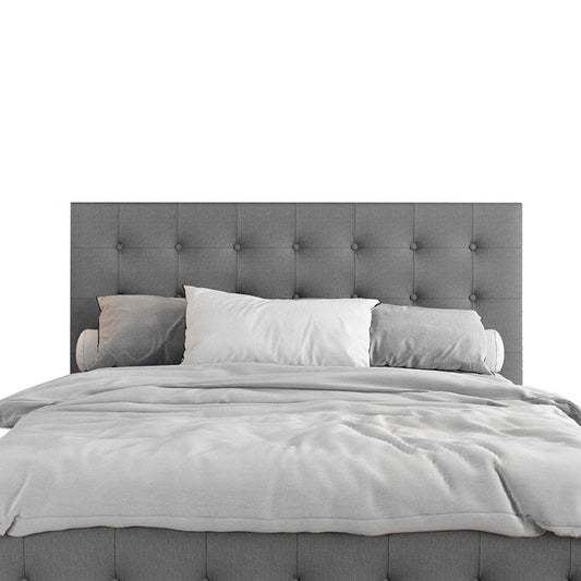 Espaldar de Cama King Capital  gris plata