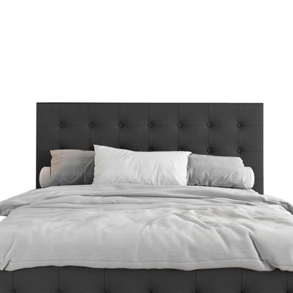 Espaldar de Cama King Capital  gris plomo