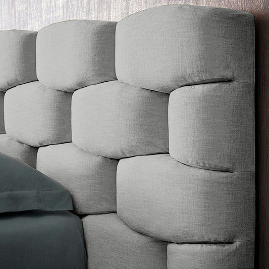 Espaldar de Cama Queen Esmeralda  gris perla