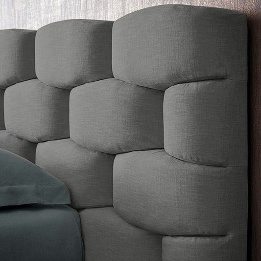 Espaldar de Cama Queen Esmeralda  gris plata