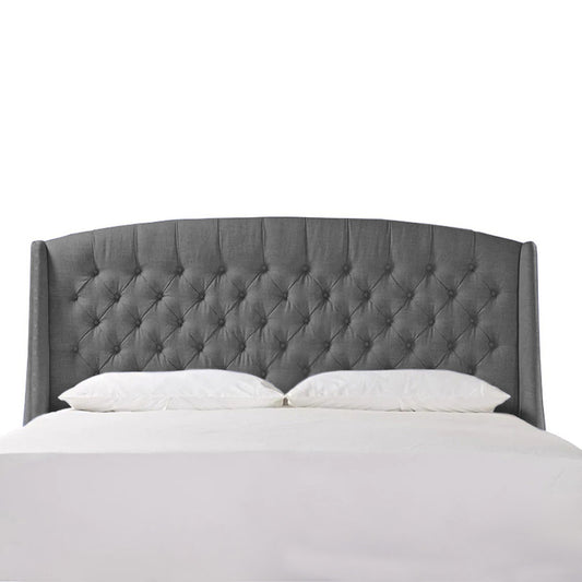 Espaldar de Cama King Italia  gris plata