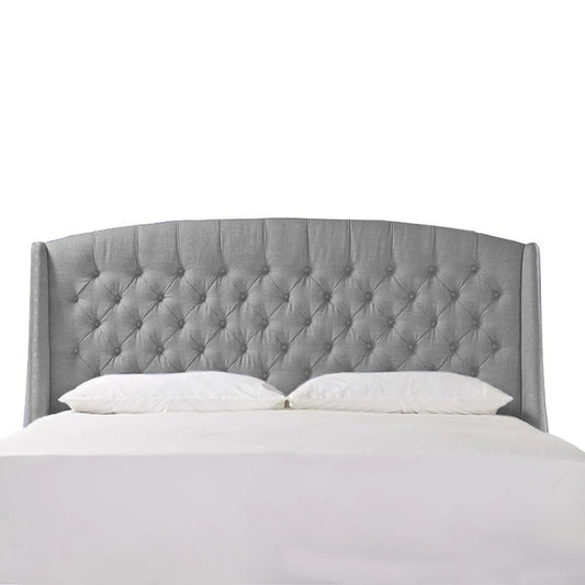 Espaldar de Cama King Italia  gris perla