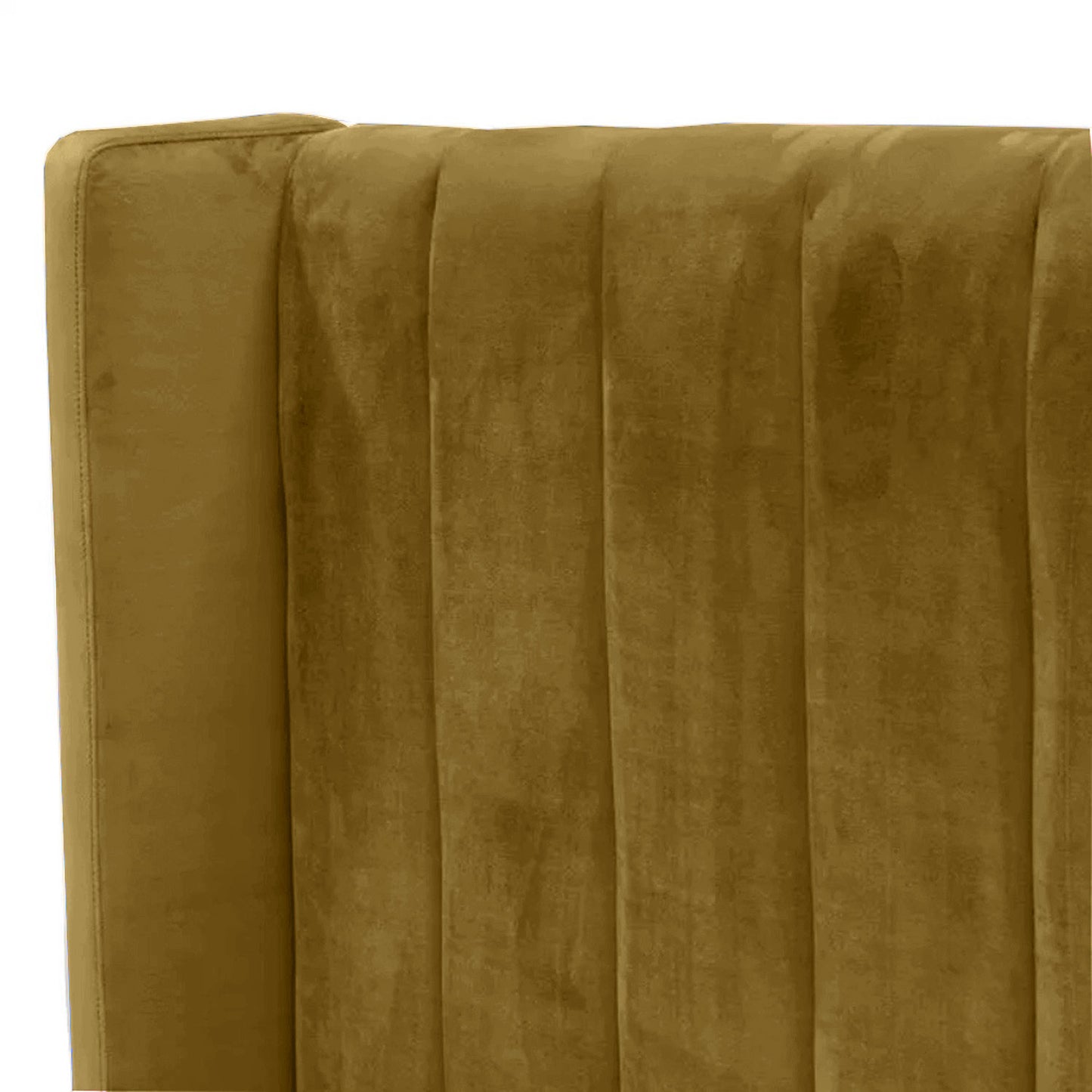 Base Cama Con Espaldar King Julieta Mostaza