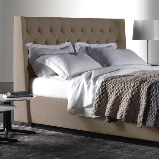 Espaldar de Cama King Marfil  taupe