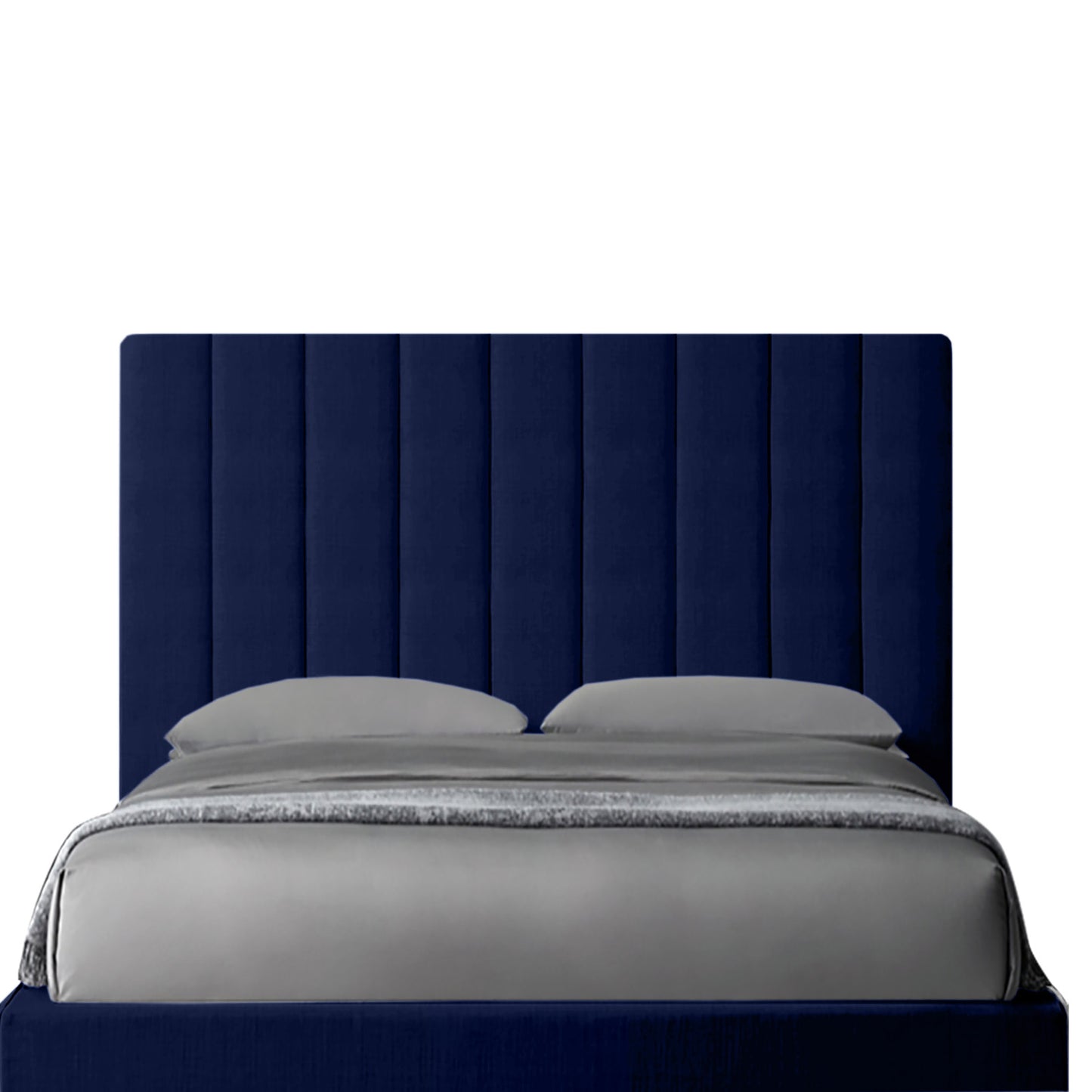 Base Cama Con Espaldar Doble Natura Azul