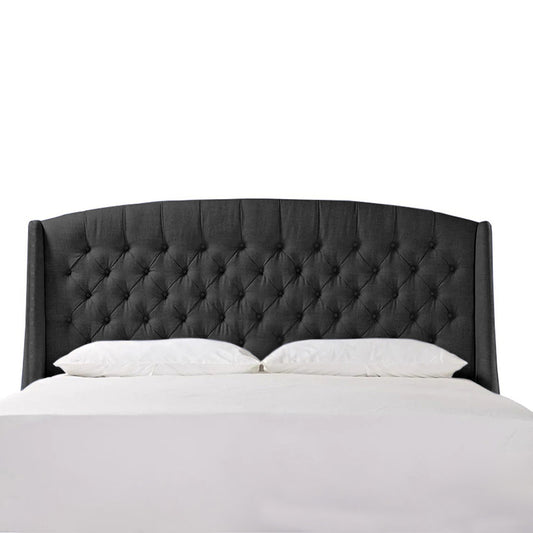 Espaldar de Cama King Italia  gris plomo