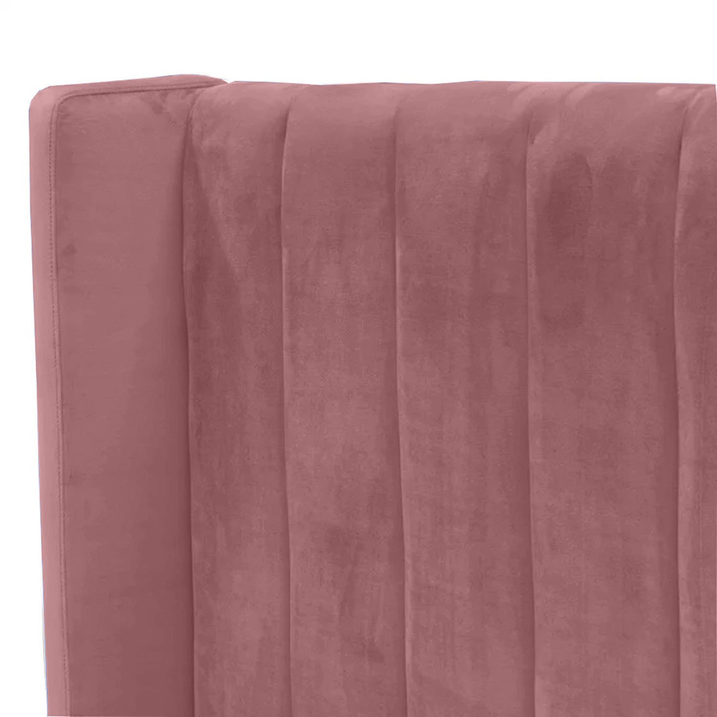 Base Cama con Espaldar + Colchon + Puff Baul Queen Julieta  salmon