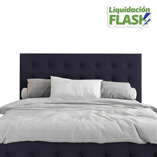Espaldar de Cama Doble Capital  azul