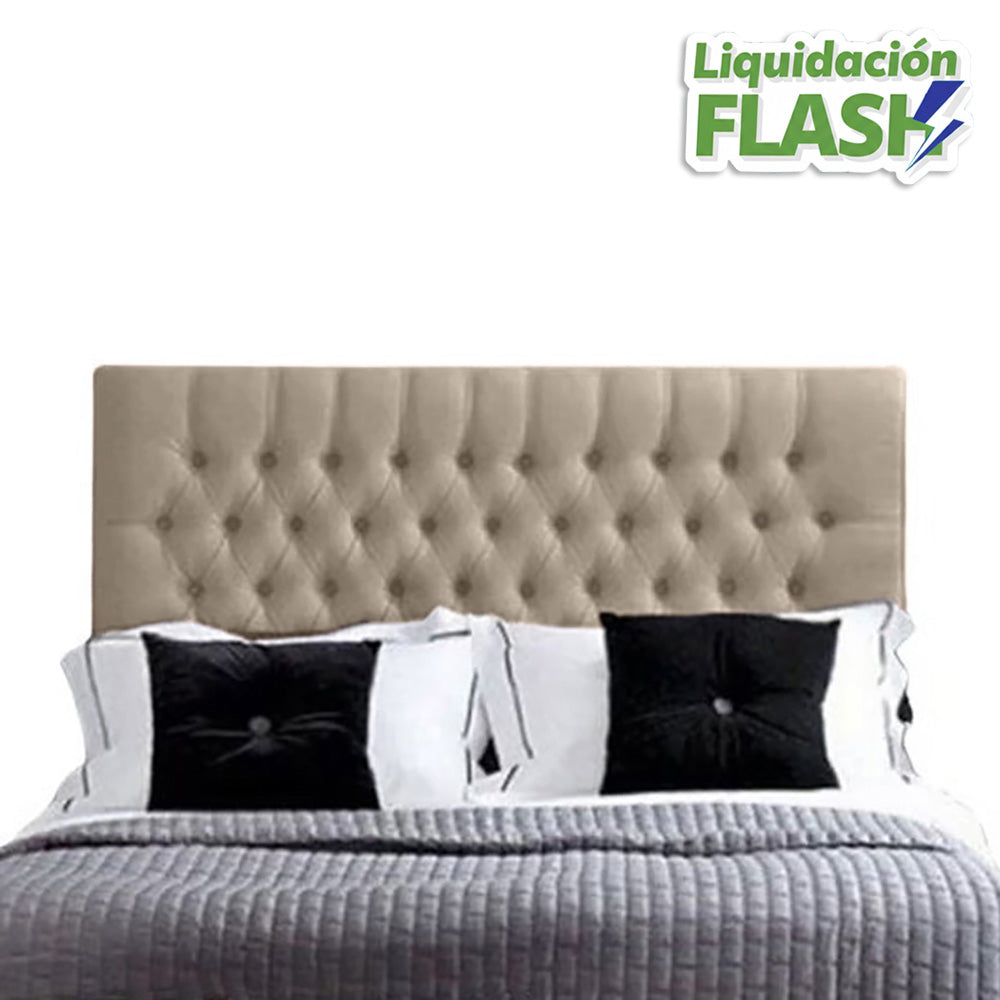 Espaldar de Cama Sencillo Paris  taupe