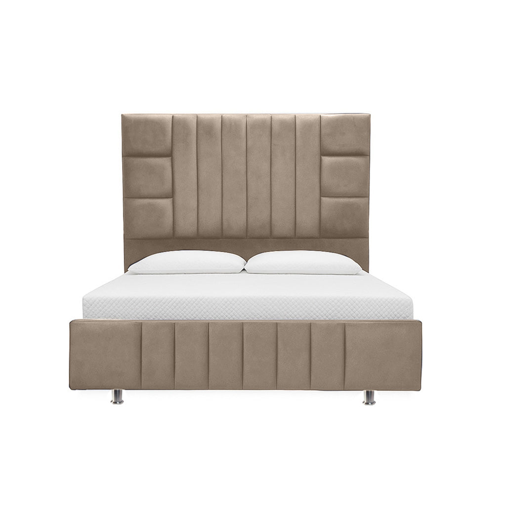 Cama King Fiora  Taupe