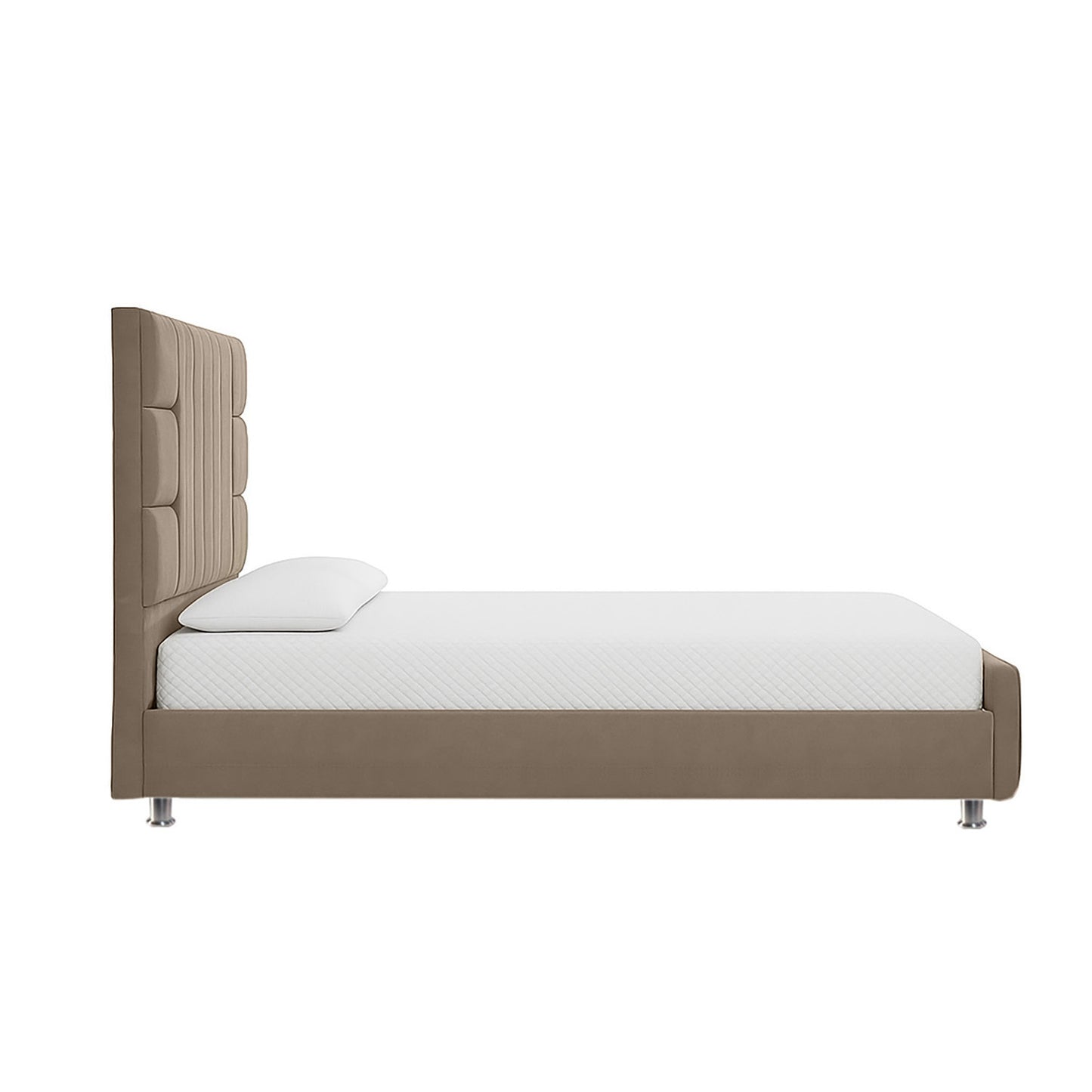 Cama Doble Fiora  Taupe