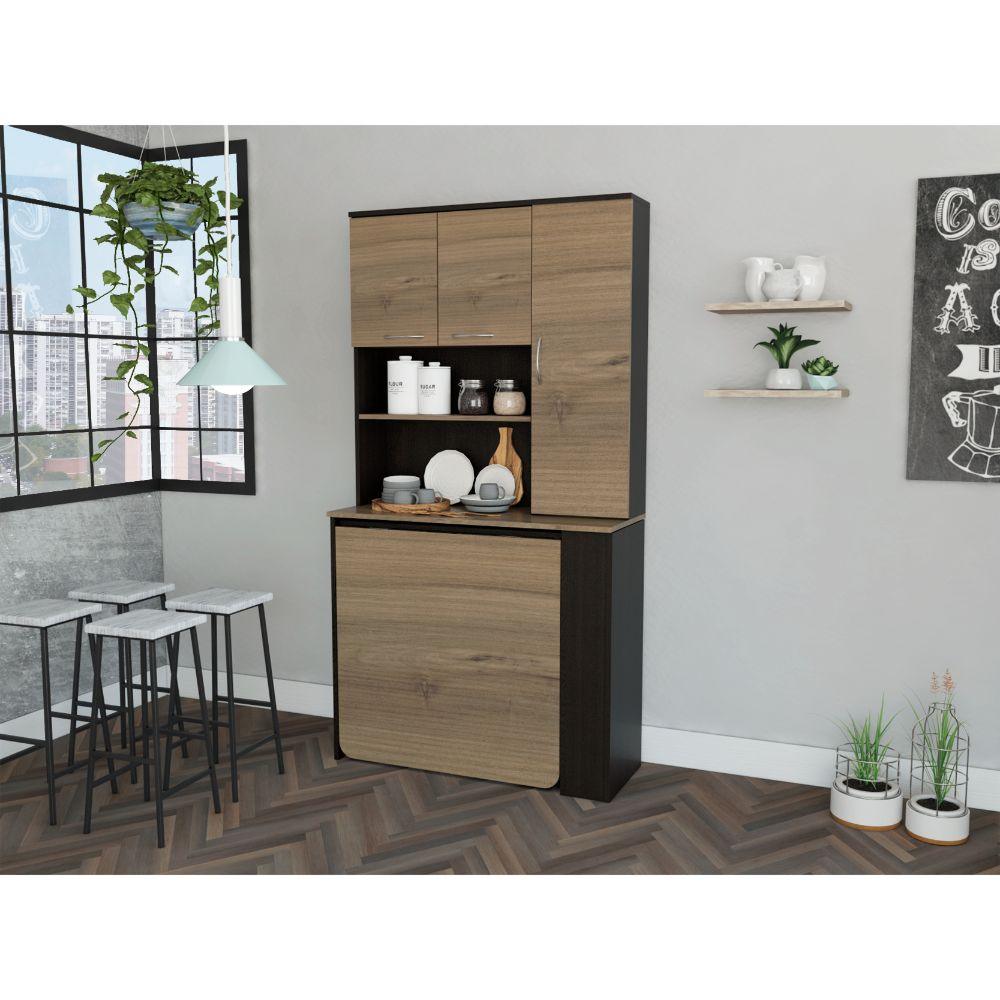 Alacena Multiuso Omus Chocolate Y Wengue